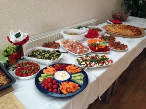 Buffet am italienischen Abend